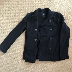 GapKids Black Pea Coat